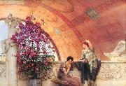 Alma-Tadema, Sir Lawrence Unconscious Rivals (mk23) oil painting on canvas